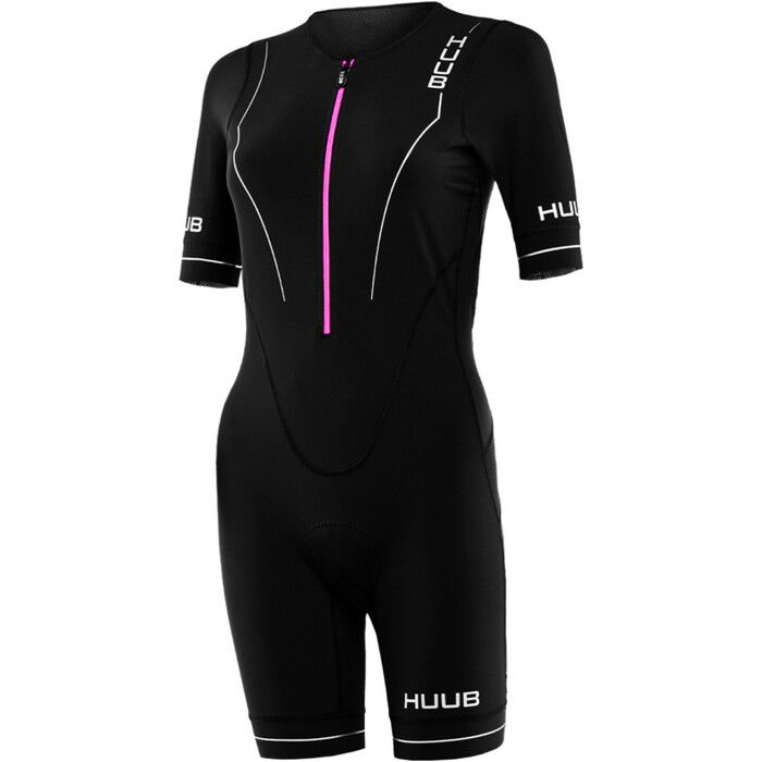 2024 Huub Womens Aura Long Course Tri Suit AURLCS - Black / Purple